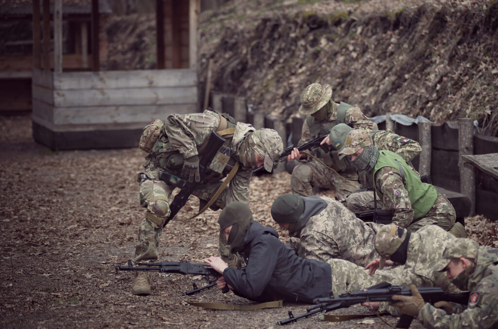 Civilians undergoing free national resistance training at NCVT MIST courses